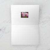 ピンクのチューリップカード カード (内部)