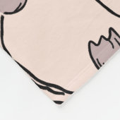 ピンクのチューリップガーデン フェイスブランケット フリースブランケット (角)