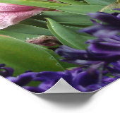 ピンクのチューリップフォレストポスター ポスター (角)