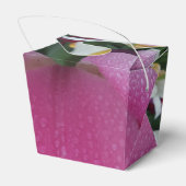 ピンクのチューリップフラワーテイクアウト特典ボックス フェイバーボックス (裏面サイド)