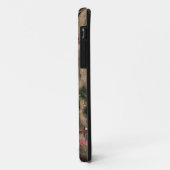 ピンクのチューリップ付きベンチ Case-Mate iPhoneケース (裏面/左)