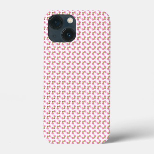 ピンクのチューリップ模様 Case-Mate iPhoneケース (裏面)