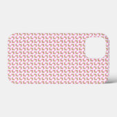ピンクのチューリップ模様 Case-Mate iPhoneケース (裏面 (横))