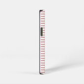 ピンクのチューリップ模様 iPhoneケース (右側面)