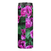 ピンクのチューリップ花 タンブラー (裏面)