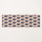 ピンクのチューリップ花 ヨガマット (正面(横))