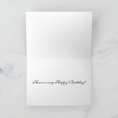 ピンクのチューリップ誕生日カード カード (内部)