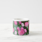 ピンクのチューリップ エスプレッソカップ (正面)