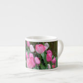 ピンクのチューリップ エスプレッソカップ (正面右)