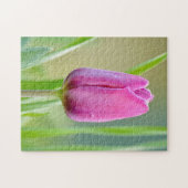 ピンクのチューリップ ジグソーパズル (横)