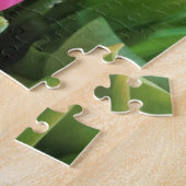 ピンクのチューリップ、フローラ春ブーケ、花 ジグソーパズル (側面)