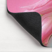 ピンクのチューリップ マウスパッド (コーナー)