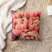 ピンクのチューリップ – 枕 (ブランケット)