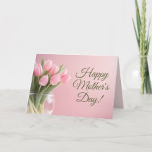 ピンクのチューリップ 母の日