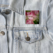 ピンクのチューリップ • 結婚式ボタン 缶バッジ (インサイチュ)