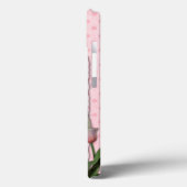 ピンクのチューリップ- Bichonおよびマルチーズ Case-Mate iPhoneケース (裏面 / 左)