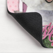 -ピンクのチューリップ- Bichon Friseありがとう マウスパッド (コーナー)