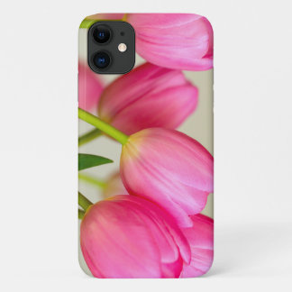 ピンクのチューリップ iPhone 11 ケース
