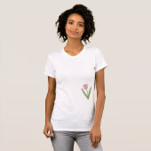 ピンクのチューリップ Tシャツ (正面フル)