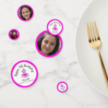 ピンクのツチュドレス9th誕生日カスタム写真