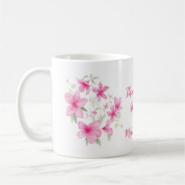 ピンクのツツジの花 コーヒーマグカップ