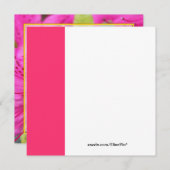 ピンクのツツツジの花クリスマスパーティー 招待状 (正面/裏面)