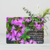 ピンクのツツツジの花、素朴な裏庭の木目 招待状 (スタンド正面)