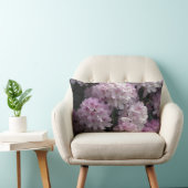 ピンクのツツツジ、シャクナゲの庭の花 ランバークッション (椅子)