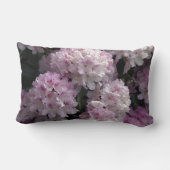 ピンクのツツツジ、シャクナゲの庭の花 ランバークッション (裏面)