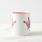 ピンクのティアラのプリンセス ツートーンマグカップ (中央)