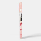 ピンクのティーカップに座ってかわいい水色の子猫 Case-Mate iPhoneケース (裏面 / 左)