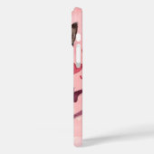ピンクのティーカップに座ってかわいい水色の子猫 Case-Mate iPhoneケース (裏面 / 左)