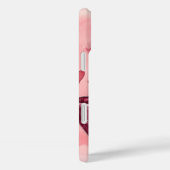 ピンクのティーカップに座ってかわいい水色の子猫 Case-Mate iPhoneケース (裏面 / 右)