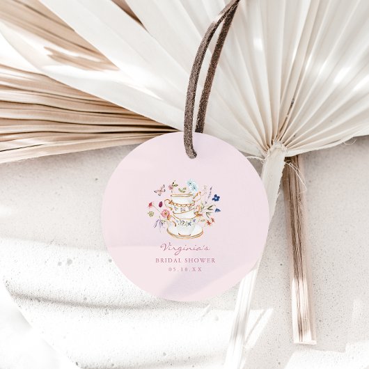 ピンクのティーパーティー フェイバータグ