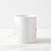 ピンクのテディベアのお祝いマグカップ コーヒーマグカップ (中央)