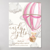 ピンクのテディベアのカードやギフトを楽しむことができる ポスター (正面)