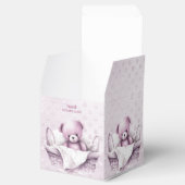 ピンクのテディベアのバスケット特典ボックス フェイバーボックス (オープン)