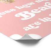 ピンクのテディベアの風船はクマの数を推測 ポスター (角)