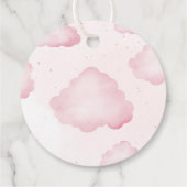 ピンクのテディベアの風船 どうもありがとう フェイバータグ (裏面)