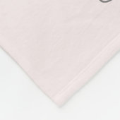 ピンクのテディベアフラワーズバイクチャイルド名 フリースブランケット (角)