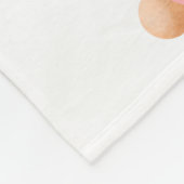 ピンクのテディベア女パーソナライズされたの子の名前ベビーブラ フリースブランケット (角)