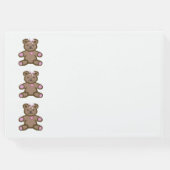 ピンクのテディベア縁どー ゲストブック (裏面)