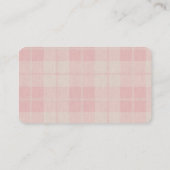 ピンクのテディベア赤ちゃんシャワー予約リクエスト エンクロージャーカード (裏面)