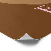 ピンクのテディベア ポスター (角)