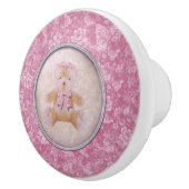 ピンクのテディー・ベア セラミックノブ (右)