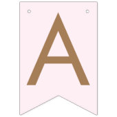 ピンクのテディ我々は心から女の子の赤ちゃんシャワーを待つことができる バンティングフラッグ (第3の旗)