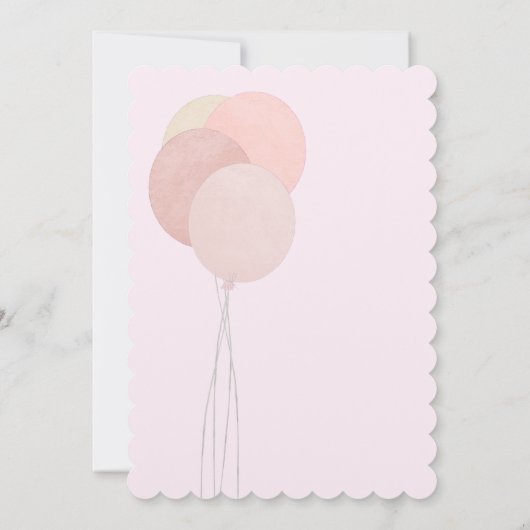 ピンクのテディ我々は心待ちできる女の子の赤ちゃんシャワーinv 招待状 (裏面)