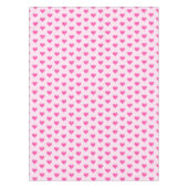 ピンクのテーブルクロスとハート テーブルクロス (正面)