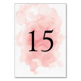 ピンクのテーブ結婚ル番号カードのスプラッシュ テーブルナンバー