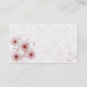 ピンクのデイジーの名刺 名刺 (裏面)